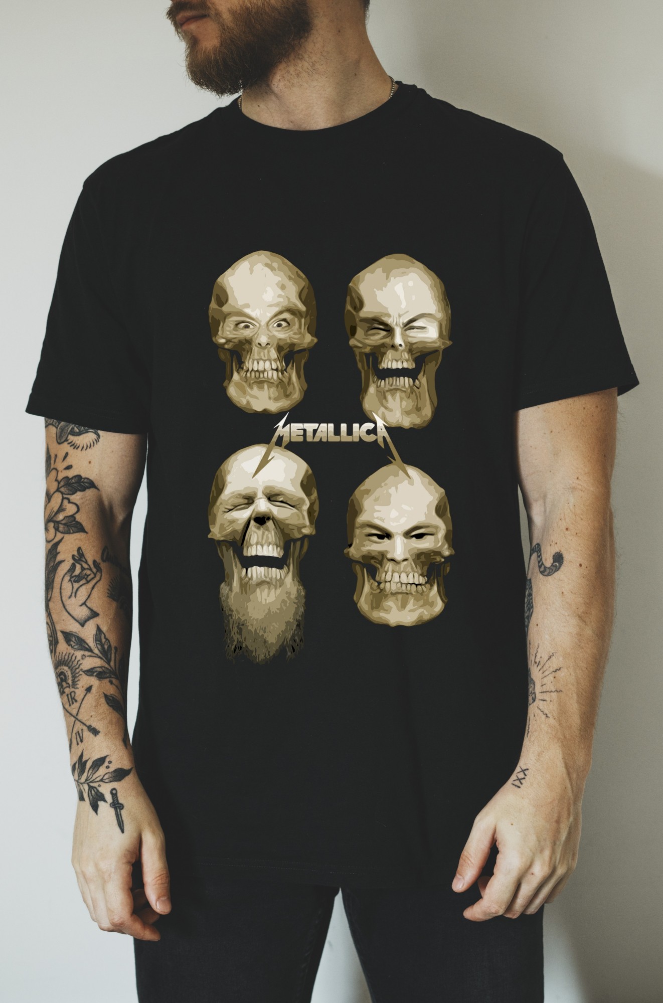 Футболка Stedman Rock Series Metallica Металика 001 XL Черная от ...