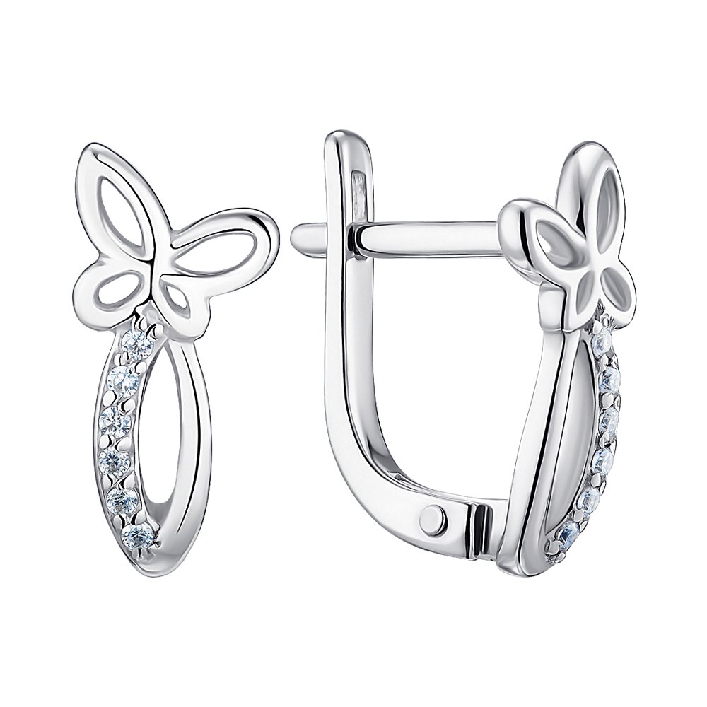

Серебряные серьги с фианитами 000149327