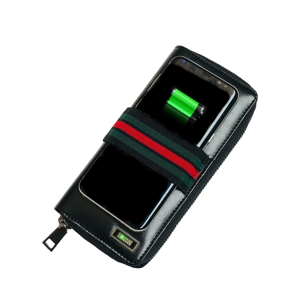 

Кошелек, бумажник-Power Bank DMV с функцией беспроводной зарядки смартфона 6000 mAh, отлично подойдет на подарок