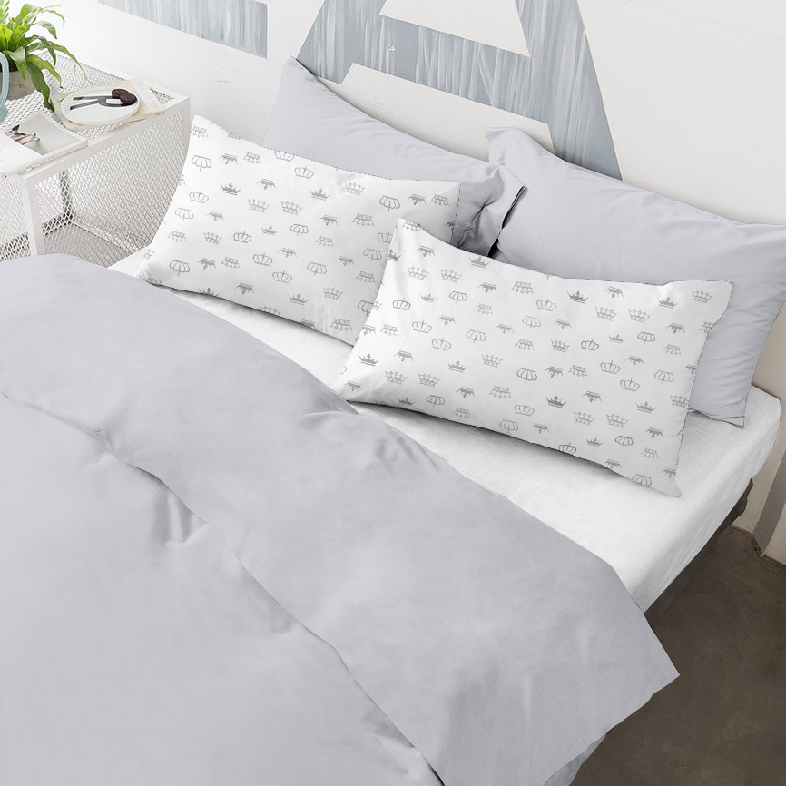 

Наволочки Cosas Set4Pillow Grey Crown 40х60 2 шт, 50х70 2 шт