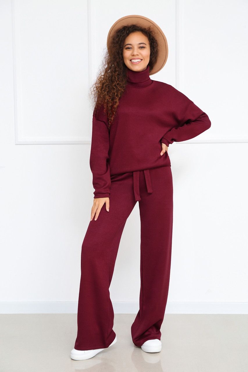 

Брючный ангоровый костюм Fashion Girl "Comfort" - бордовый, Брючный ангоровый костюм Fashion Girl "Comfort" 42-44 бордовый