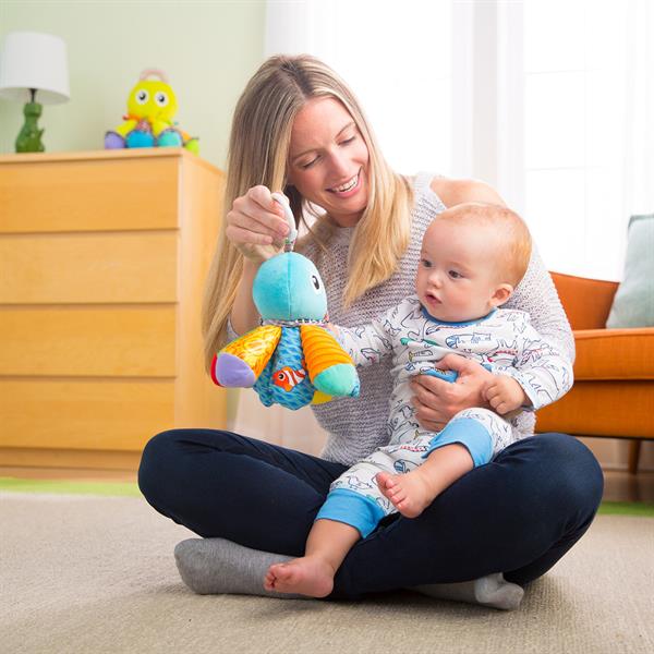 

Мягкая игрушка-подвеска Lamaze Осьминог с пищалкой и зеркальцем (L27514)