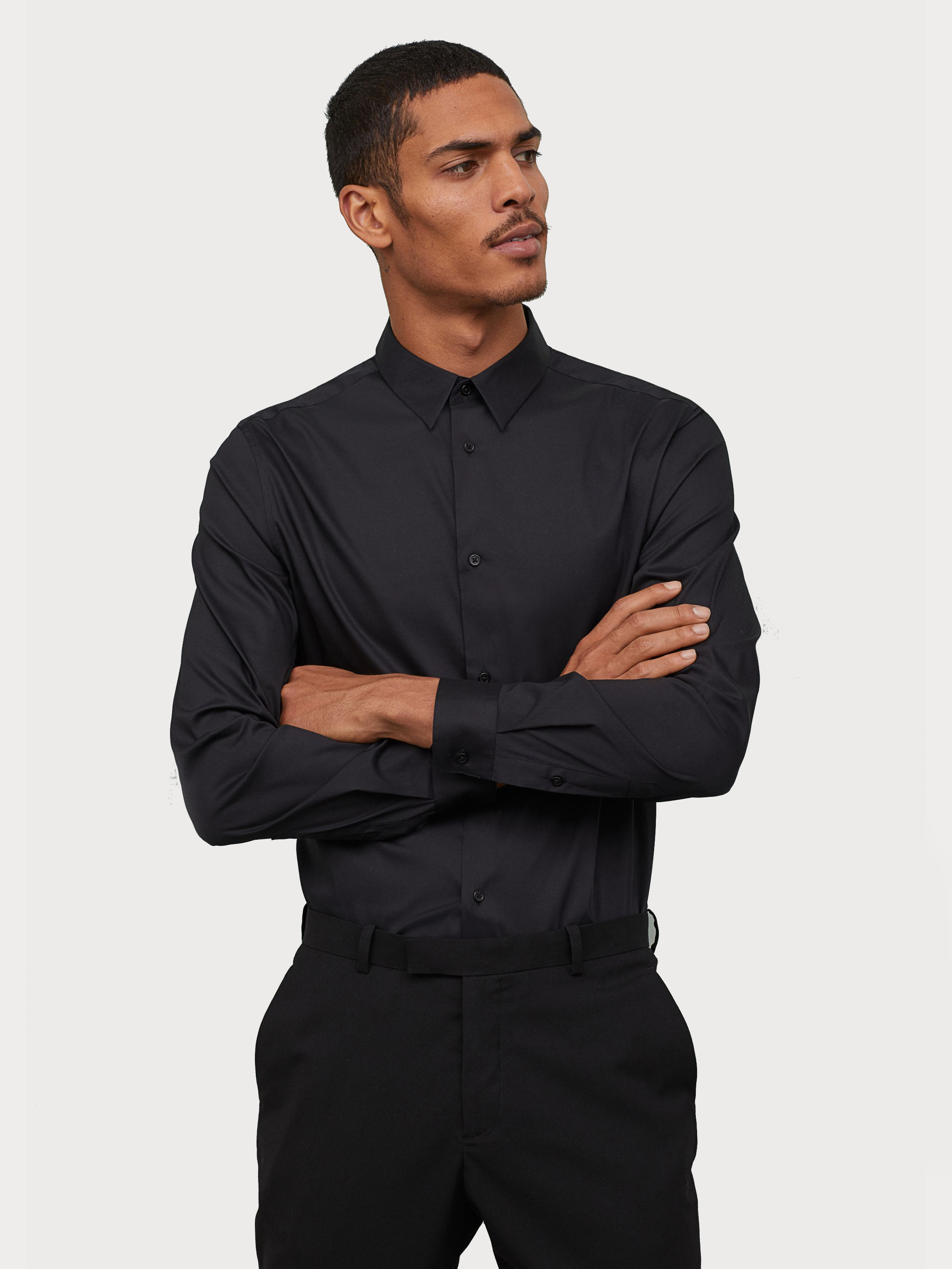

Рубашка H&M 5017229 L Черная
