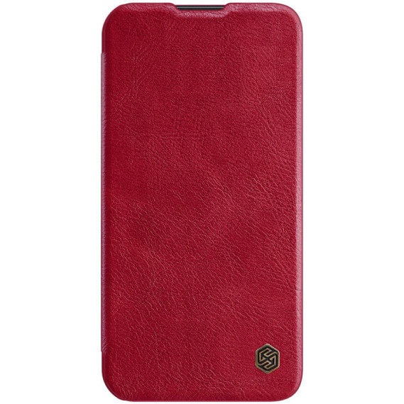 

Кожаный чехол (книжка) Nillkin Qin Pro Camshield для Apple iPhone 13 Pro Max (6.7") (Красный)
