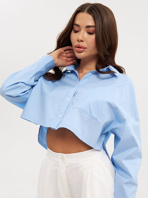 

Рубашка Katarina Ivanenko KIC00134 /XXL Голубая, Рубашка Katarina Ivanenko KIC00134 XL/XXL Голубая