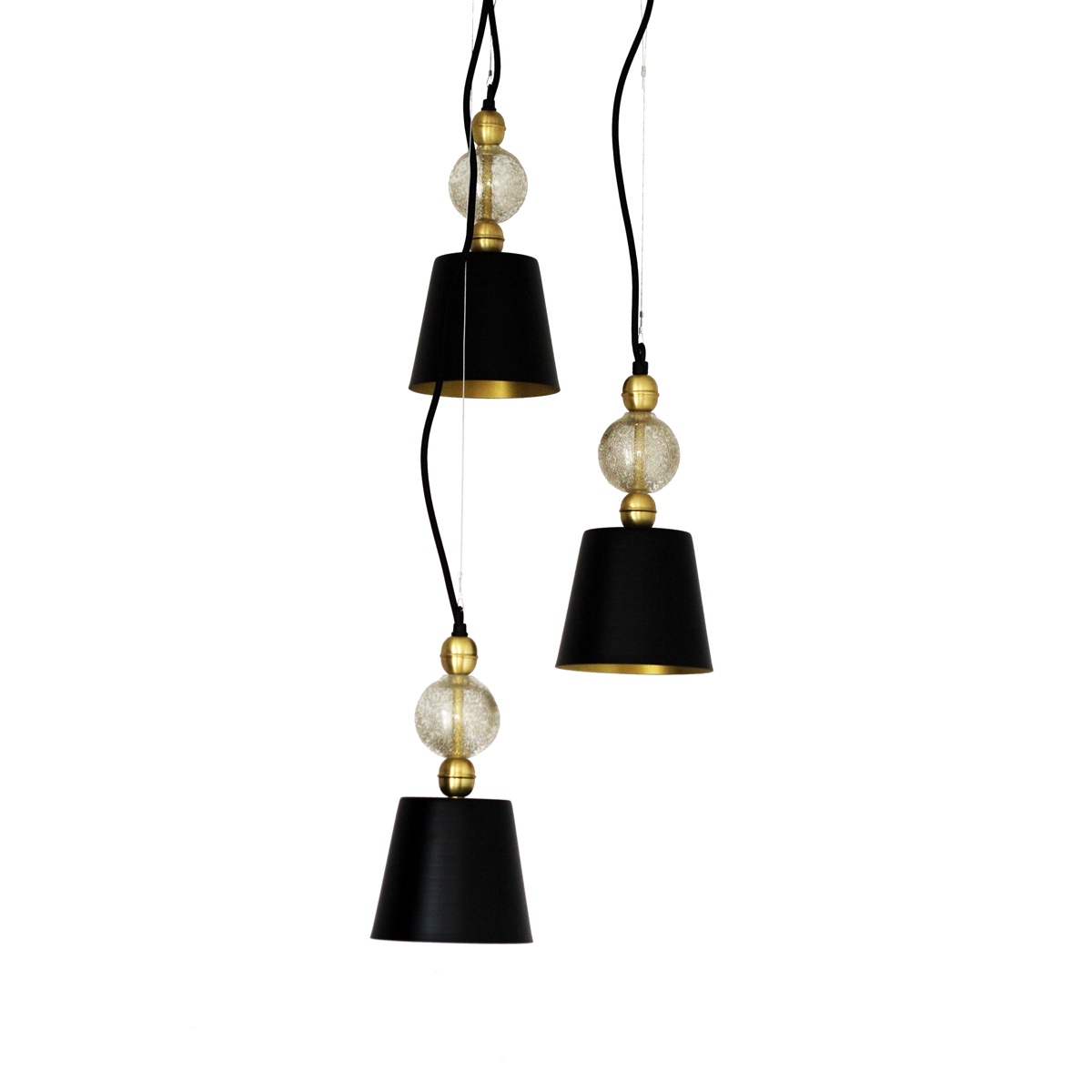 

Подвесной светильник для кухни, гостиной, спальни, бара KVKZ 5502 латунь черный с золотистым/латунь золотистый PikArt