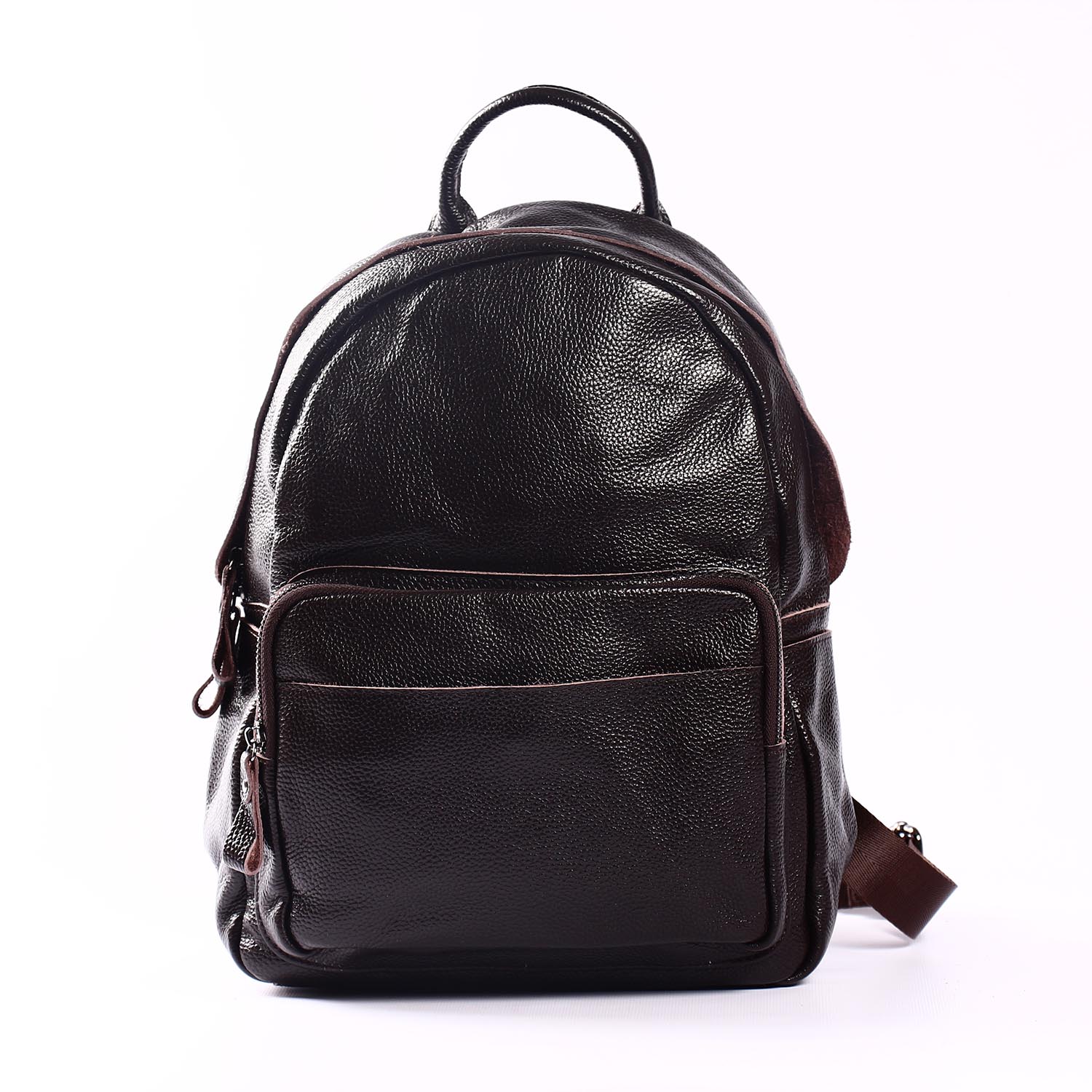 

Женский кожаный рюкзак Vishnya "Аґрус Dark Brown"