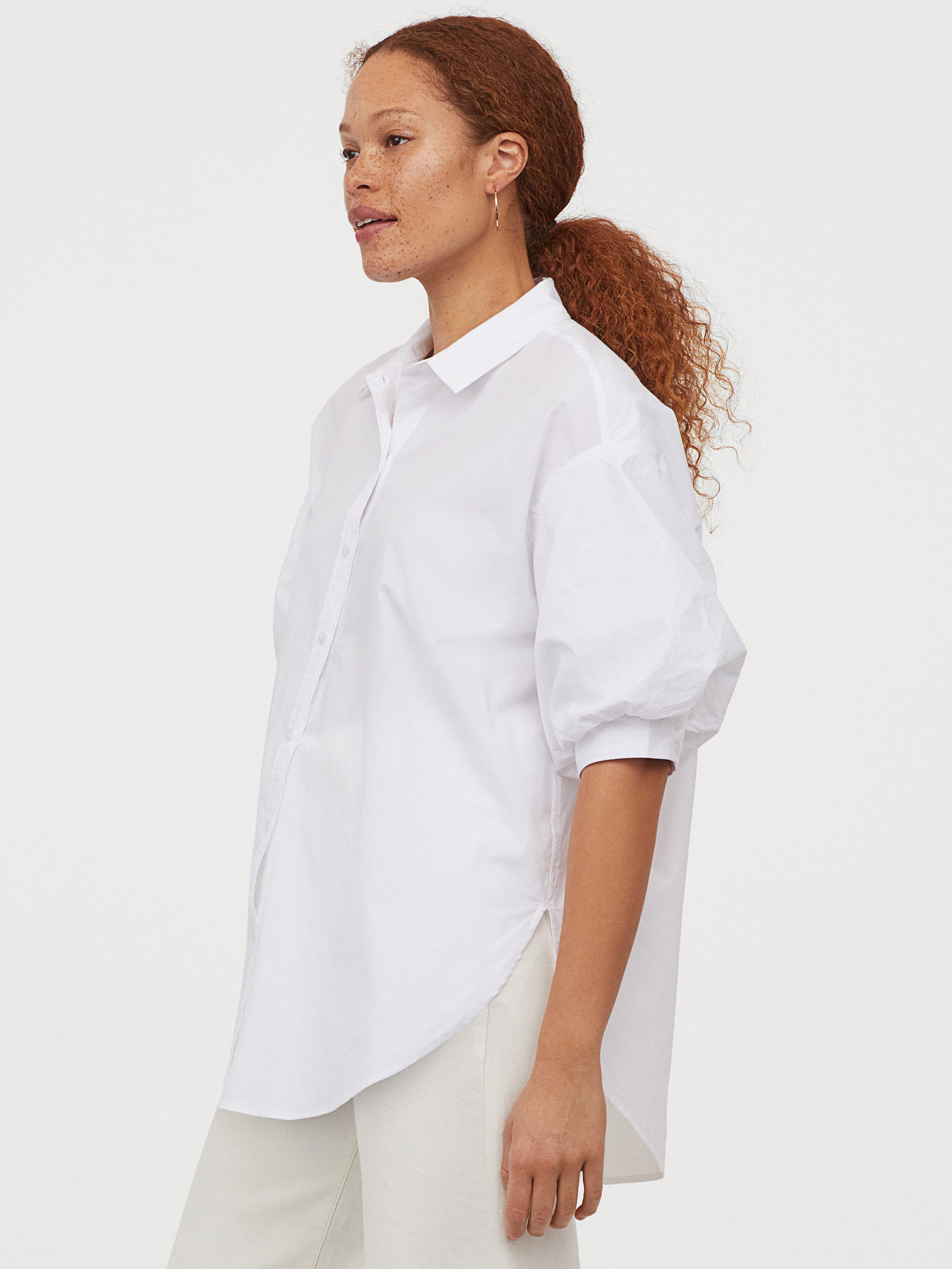 

Рубашка H&M 0881950-1 M Белая (СА2000001853771)