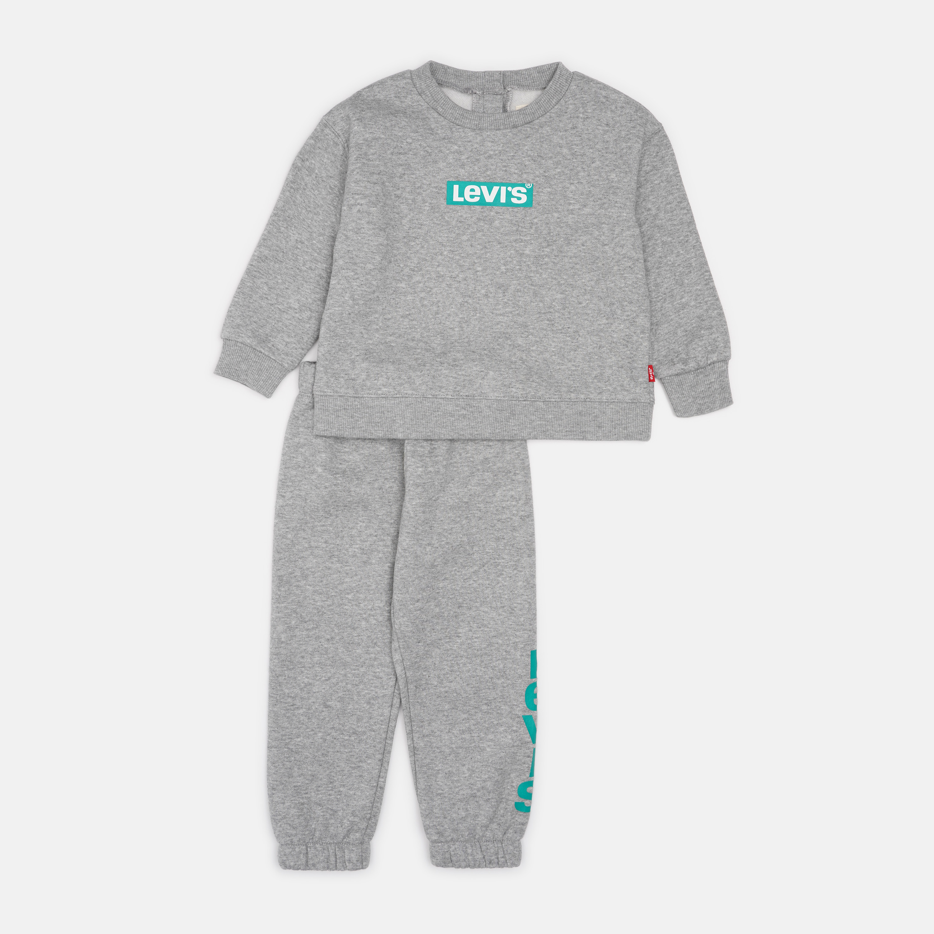 

Спортивный костюм детский Levi's Lvb Knit Crew Jogger Set 6ED649-C87 86 см Серый