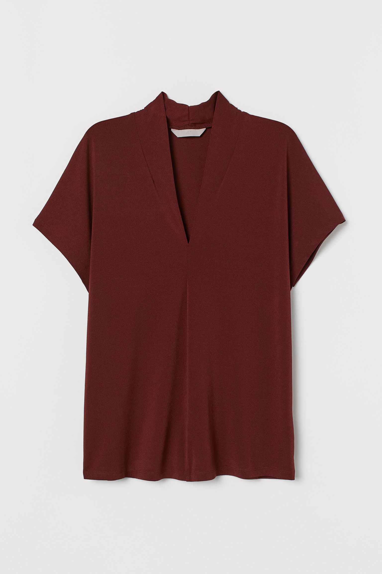 

Блуза H&M  бордовый 10117703150, Блуза H&M XS бордовый 10117703150