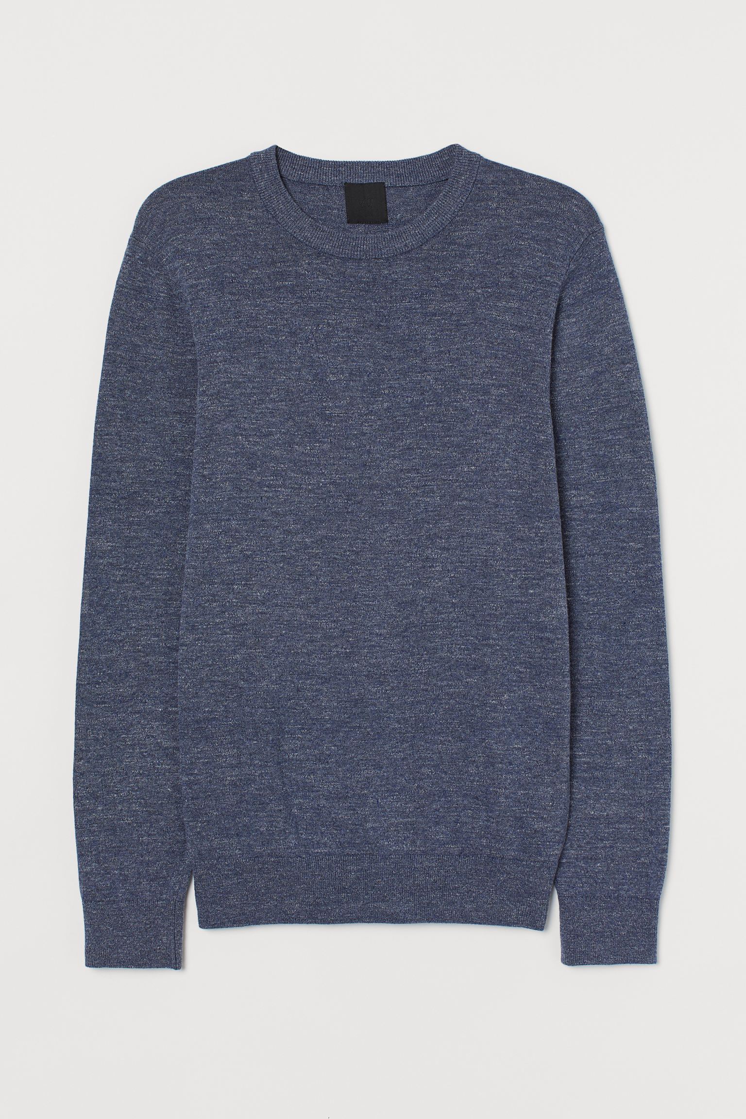 

Джемпер H&M  синий меланж 12115643581, Джемпер H&M S синий меланж 12115643581