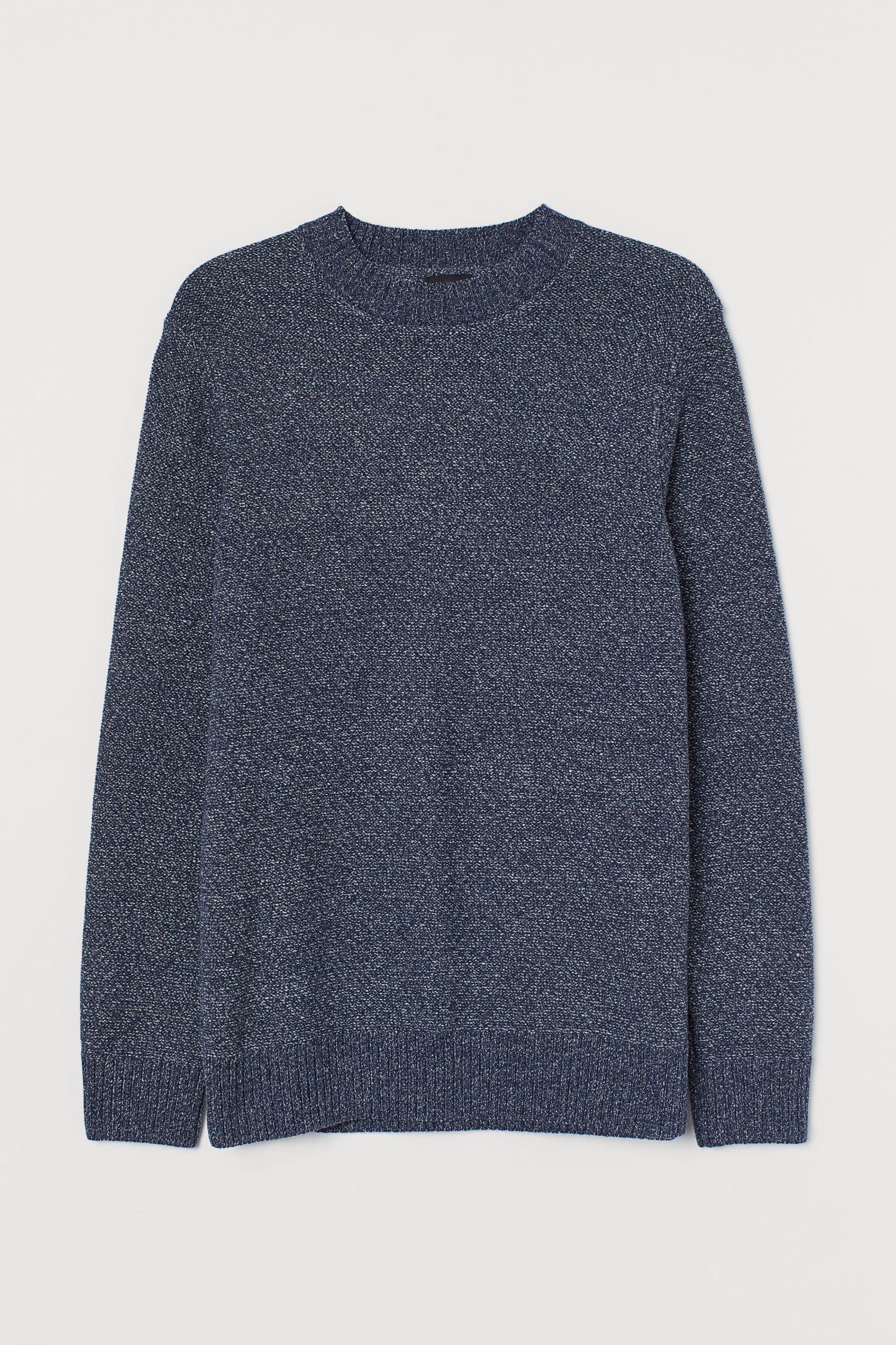 

Джемпер H&M L синий меланж 1511858891