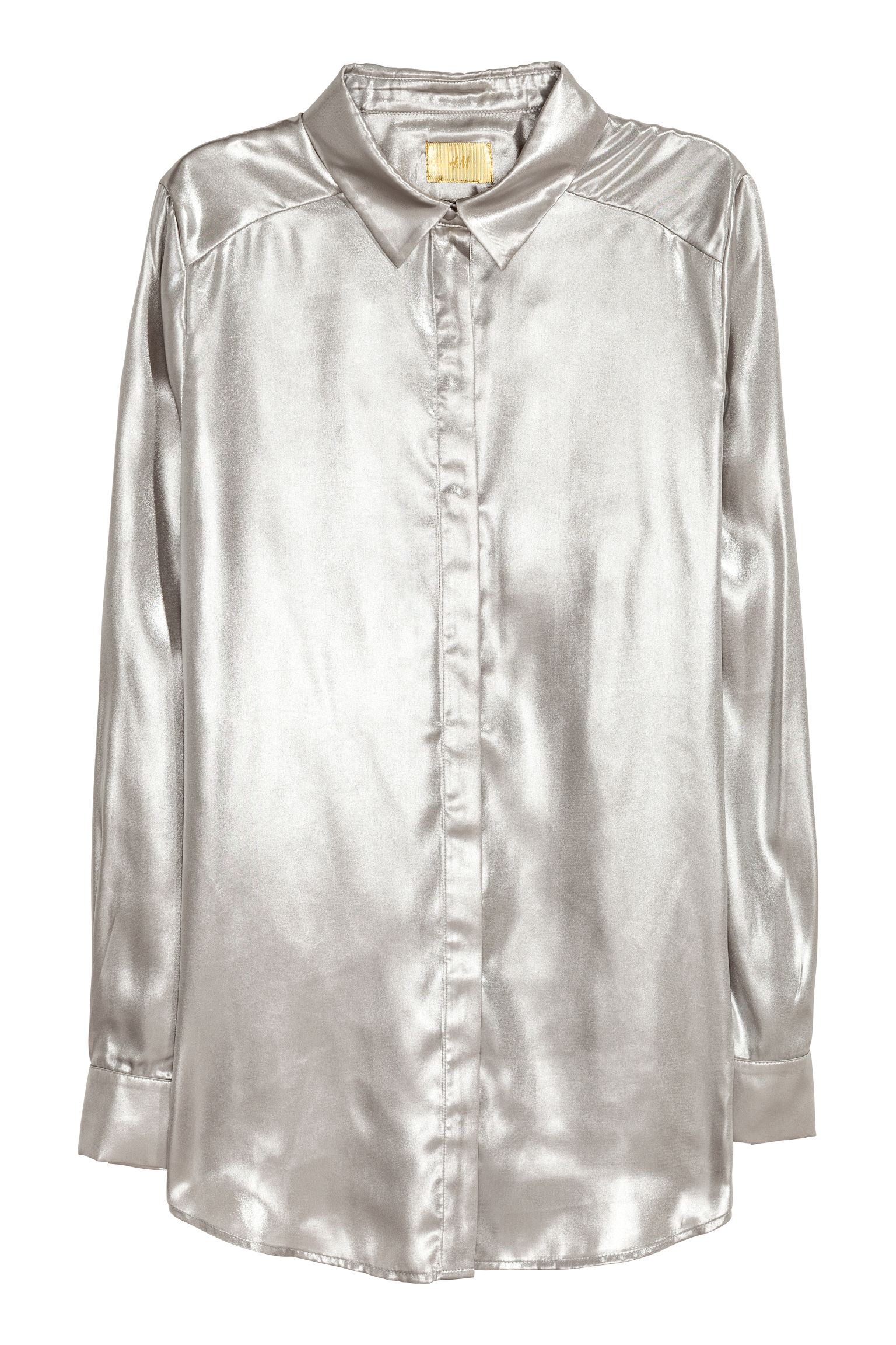 

Рубашка H&M  серебристый 1011565731, Рубашка H&M 32 серебристый 1011565731