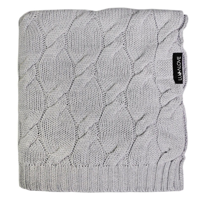 

Дитячий плед LullaLove Premium Merino Ice Grey 80х100 см