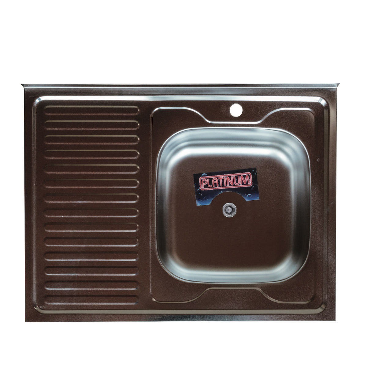 

Накладная кухонная мойка Platinum 80*60(см) в покрытиии Polish (полированная),с толщиной 0,4(мм),чаша с правой стороны