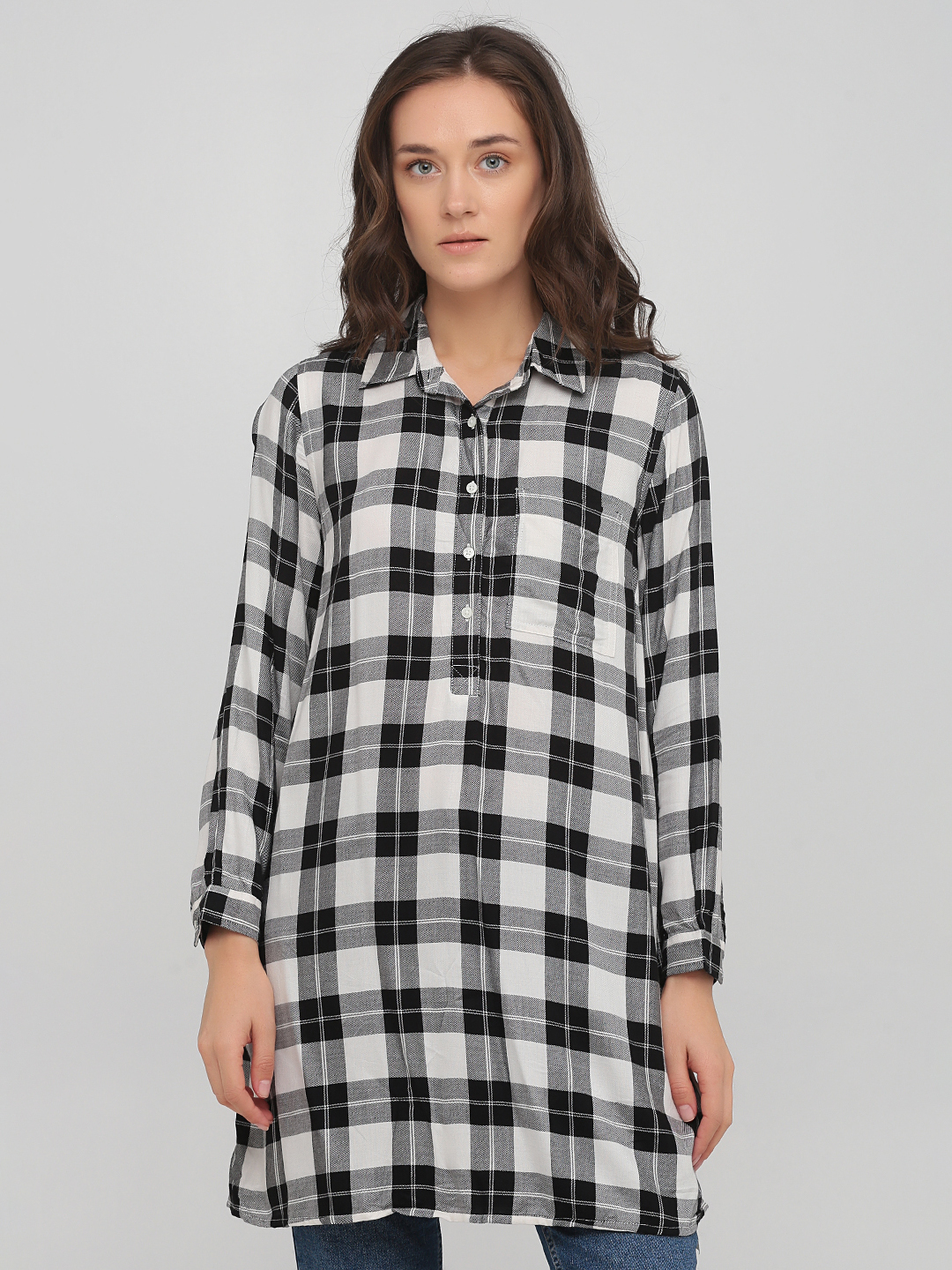 

Туника Old Navy 483442  Черная с белым, Туника Old Navy 483442 L Черная с белым