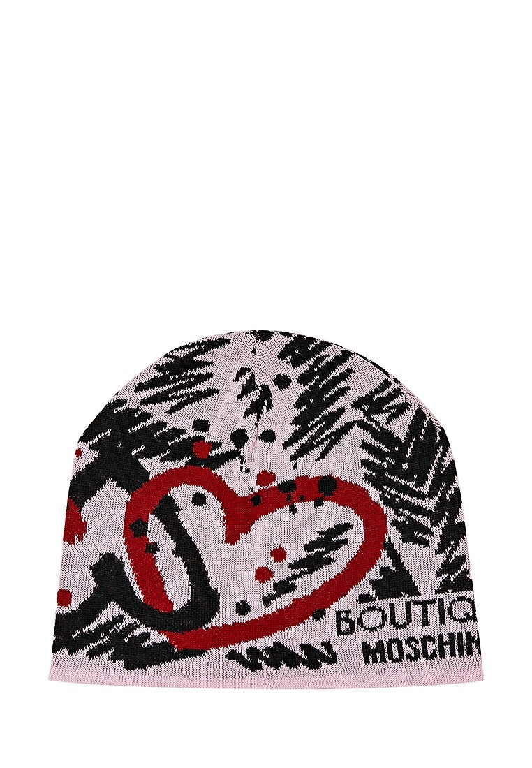 

Шапка Moschino женская пудровая (65317-8)