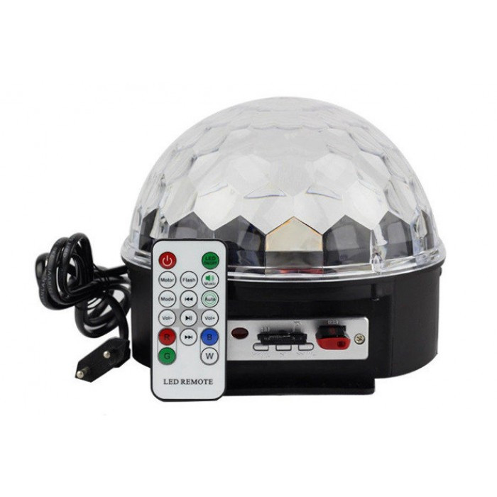 

Светомузыка диско шар с MP3 плеером с bluetooth, Magic Ball Music (45697)