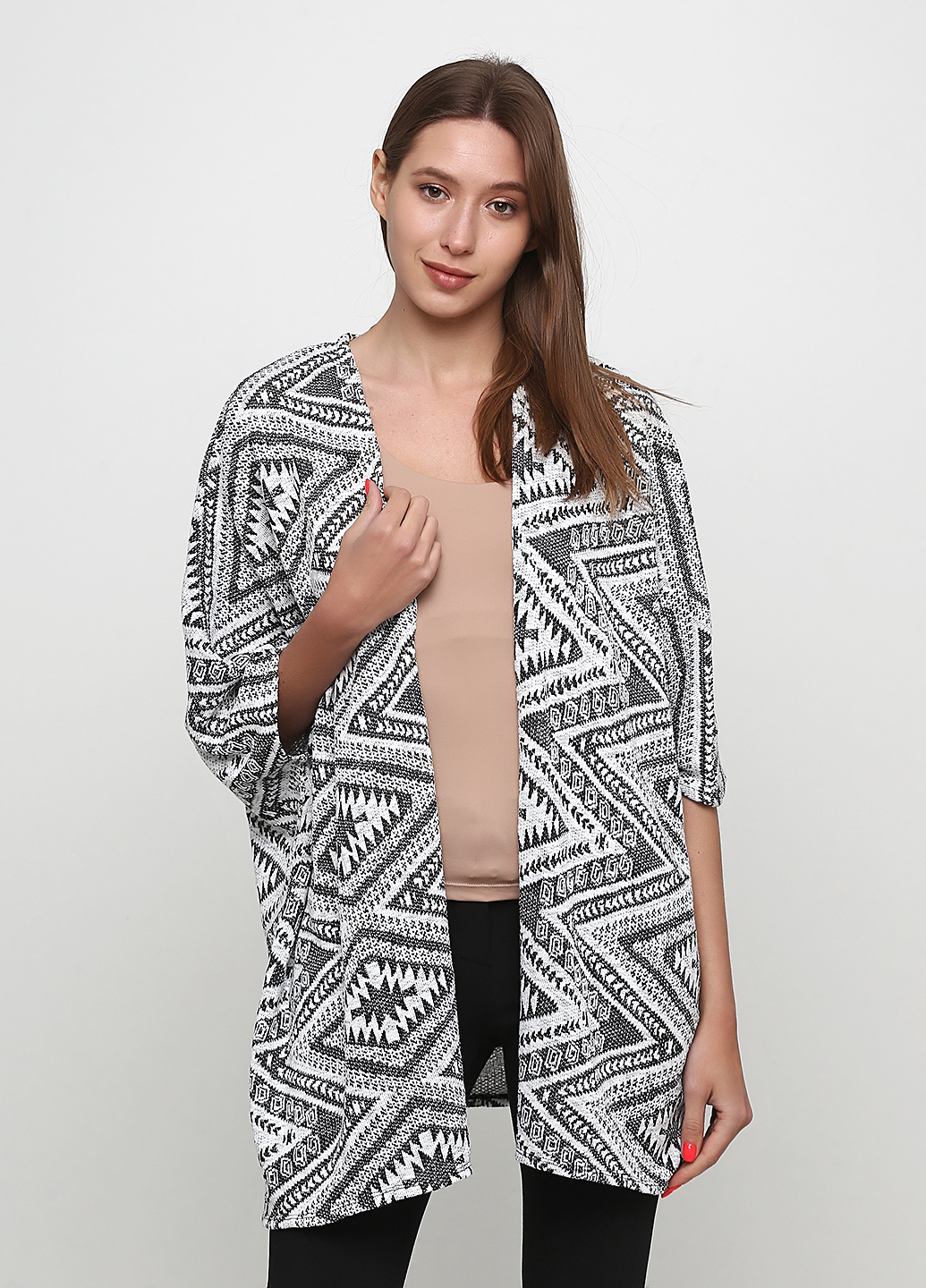 

Кардиган H&M  Черно-белый 0305020_больш. ромбы_05, Кардиган H&M XS Черно-белый 0305020_больш. ромбы_05