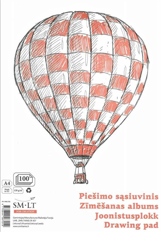 

Склейка для малюнку For Creation А4, 120г/м2, 100л, Smiltainis PS-100(120)
