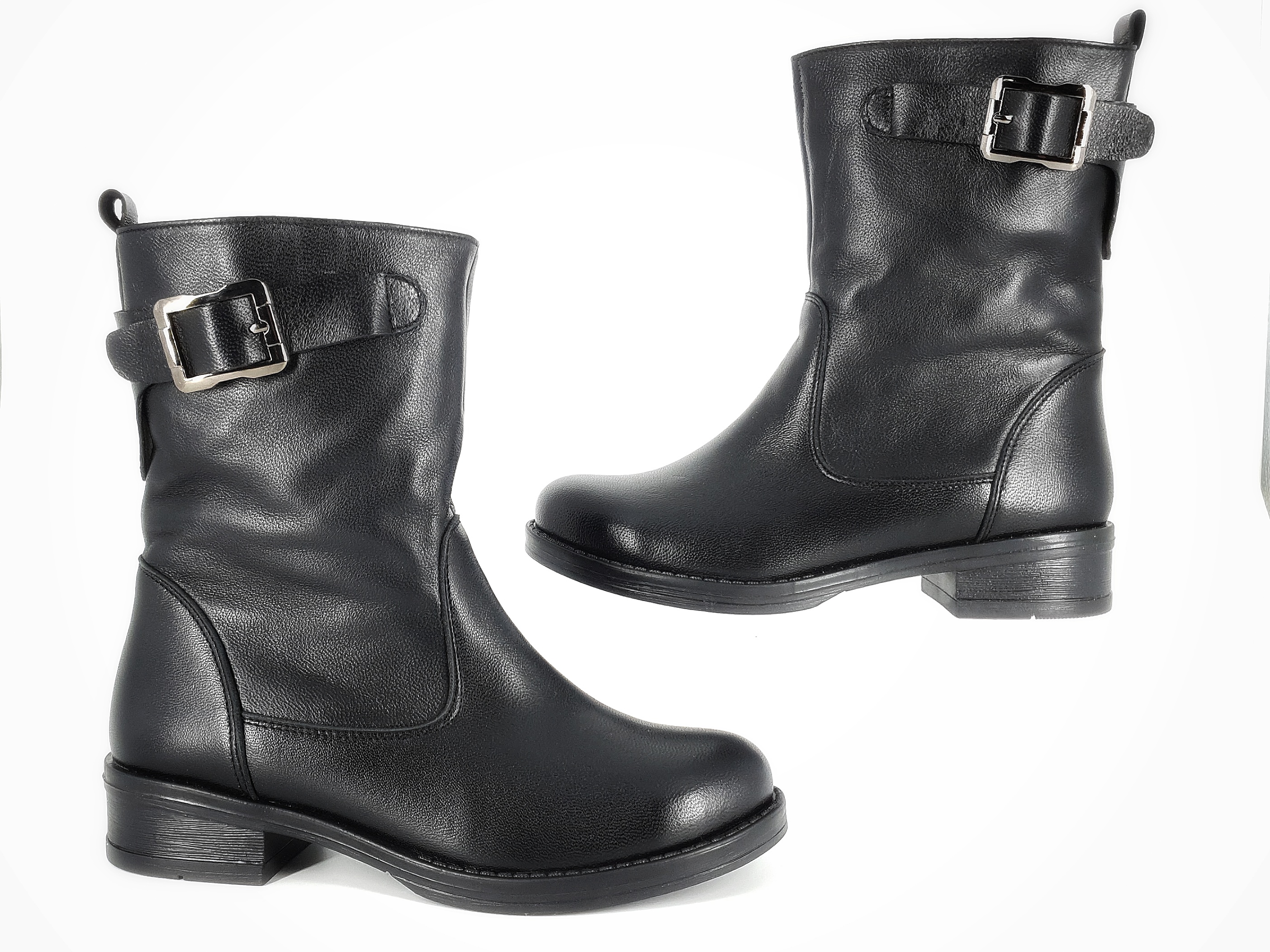

Ботинки женские Foot Step зимние черные кожаные FS-17-18 38(р)
