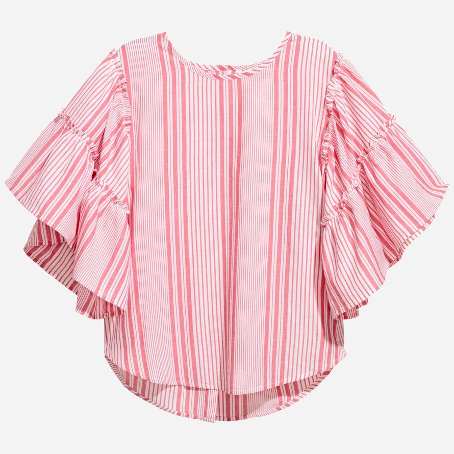 

Блузка H&M 0635418_красн.пол.  Белая, Блузка H&M 0635418_красн.пол. 42 Белая