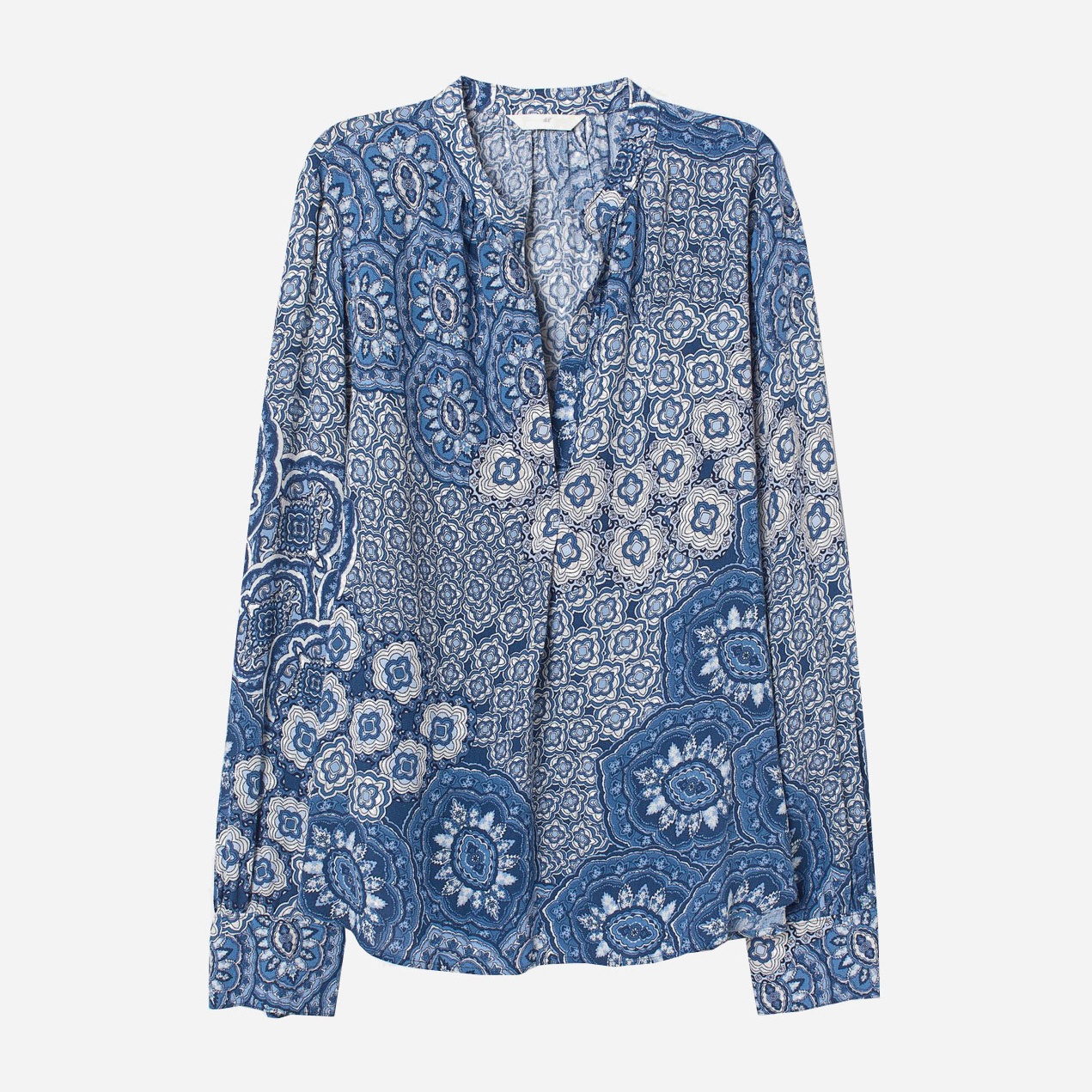

Блузка H&M 0787260_бел.узор  Синяя, Блузка H&M 0787260_бел.узор 34 Синяя