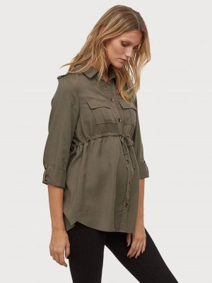 

Рубашка для беременных H&M 0781734-0  Хаки, Рубашка для беременных H&M 0781734-0 XL Хаки