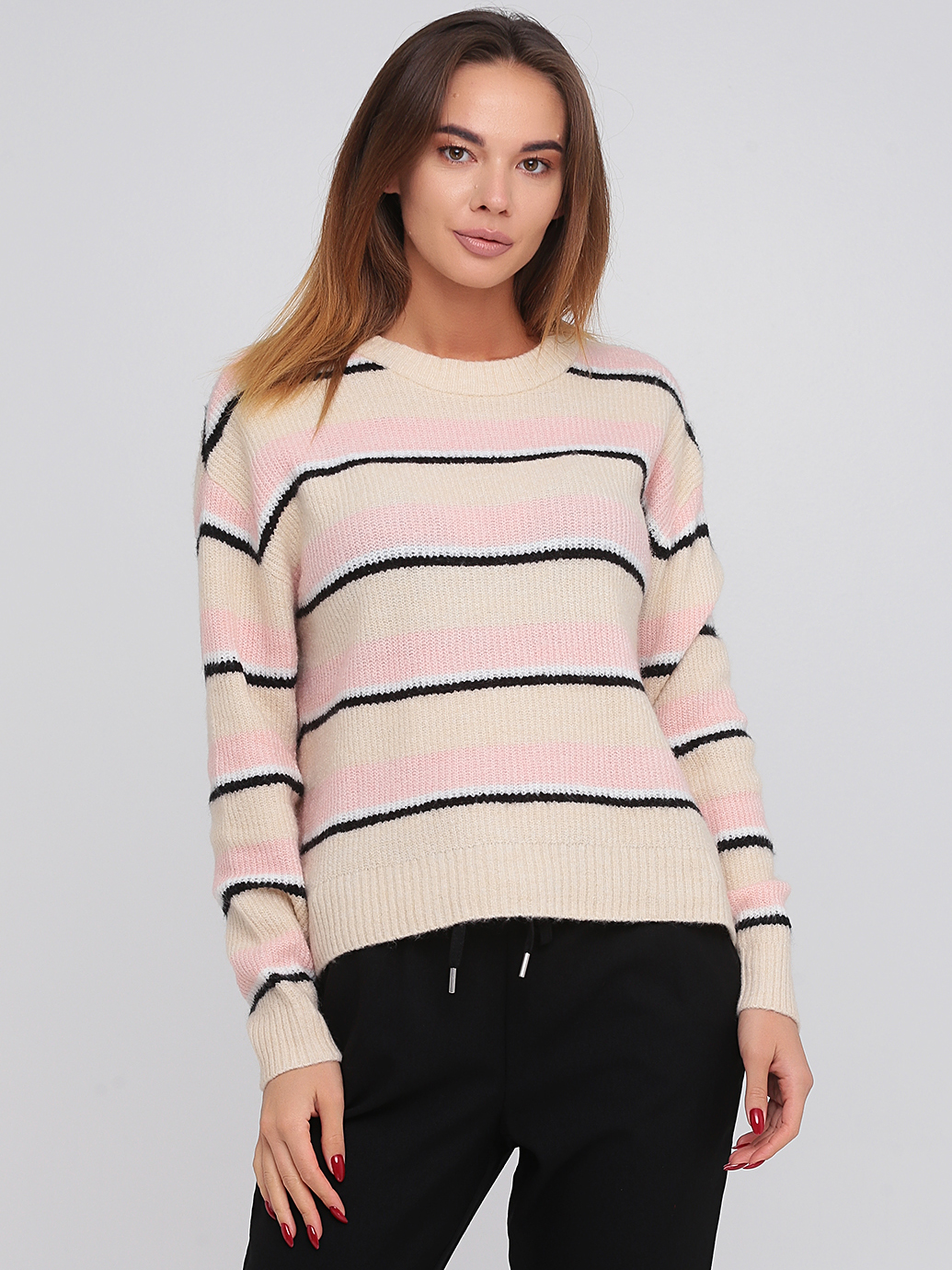 

Джемпер H& 0735840_роз.черн.пол  Белый, Джемпер H&M 0735840_роз.черн.пол M Белый