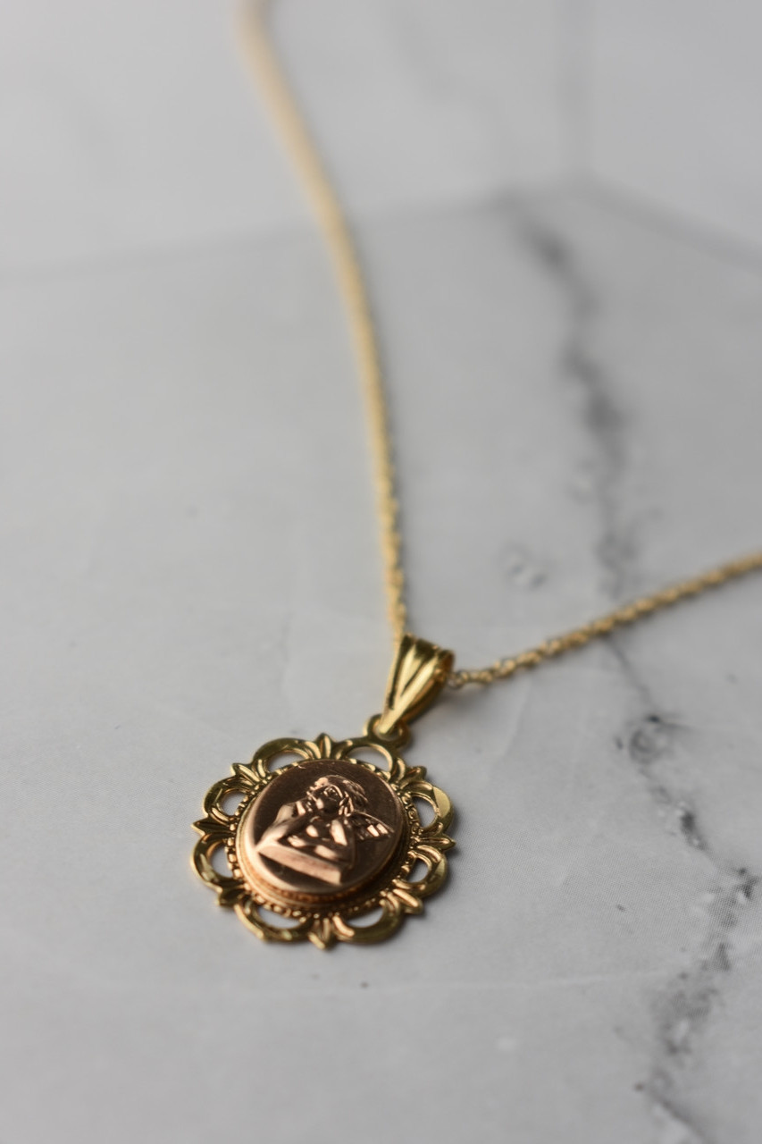 

Золотая Цепочка С Ладанкой Ангел-Хранитель Sky Jewelry 34567 (16)