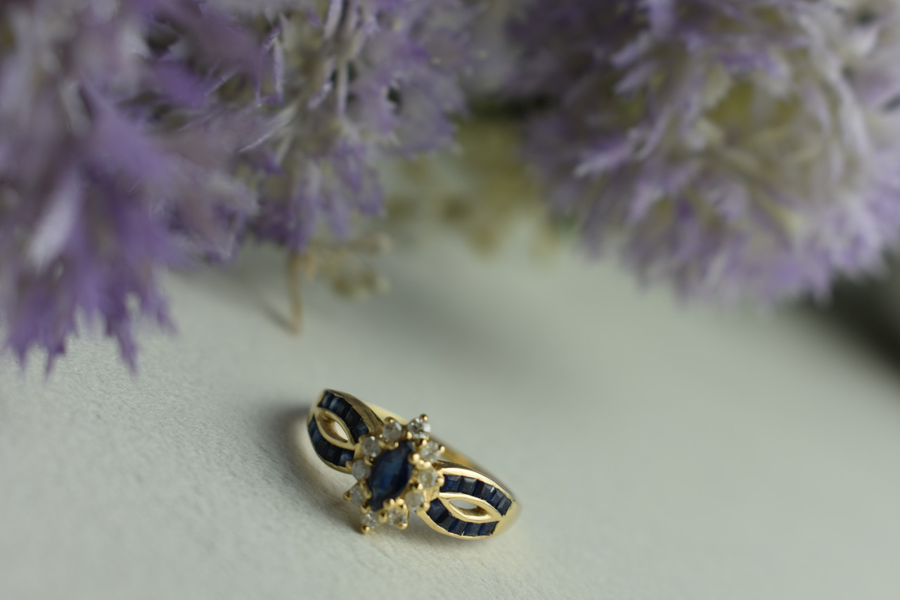 

Золотое Кольцо С Сапфиром И Бриллиантами Sky Jewelry 33334 16 Размер