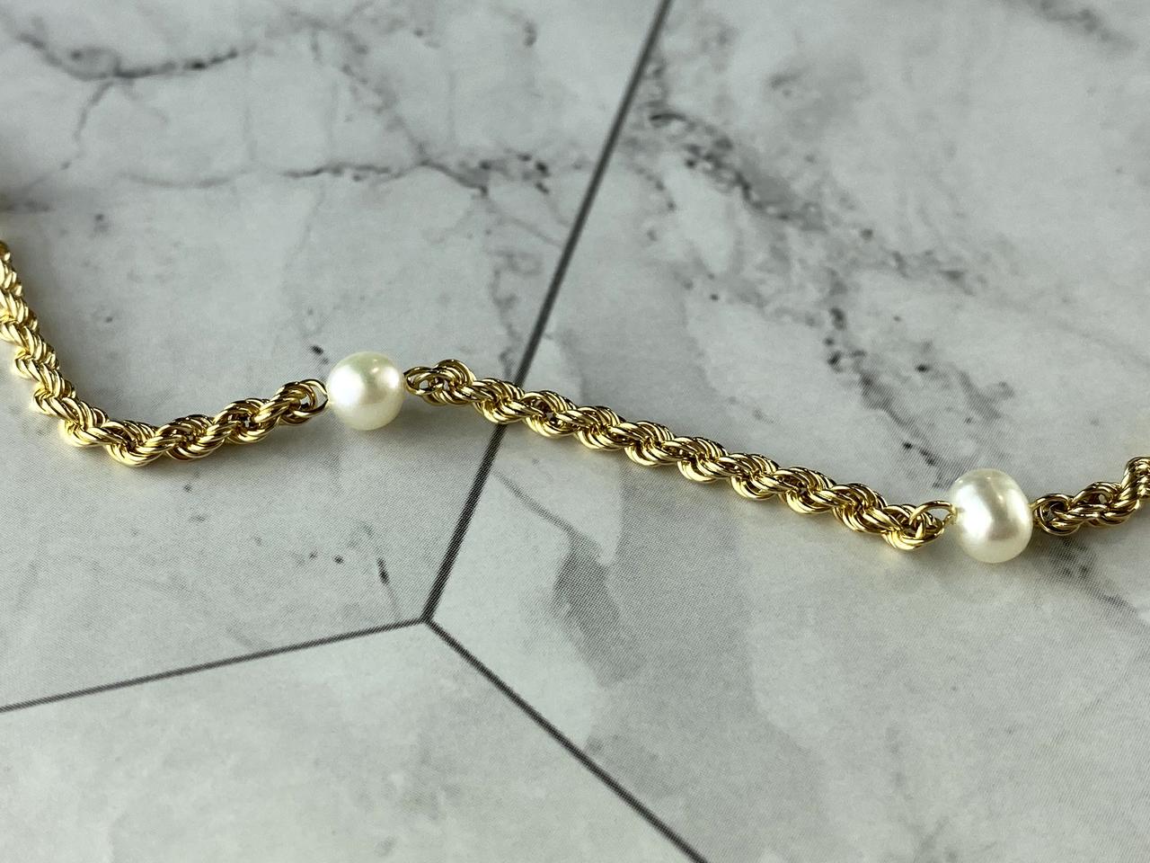 

Золотой Браслет С Жемчугом Sky Jewelry 0111422