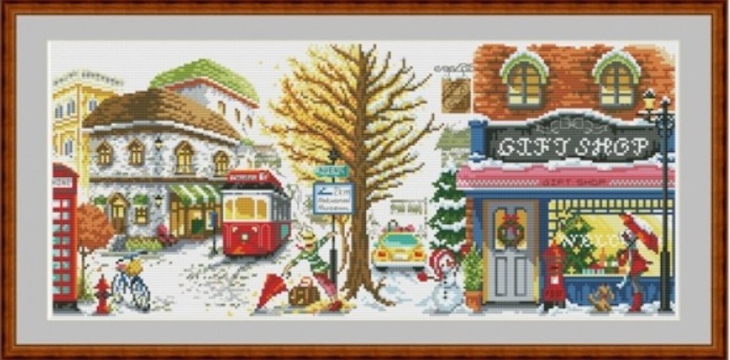 

Набор для вышивания крестиком Дантель Времена года : Осень-Зима 41 * 18 см (152)