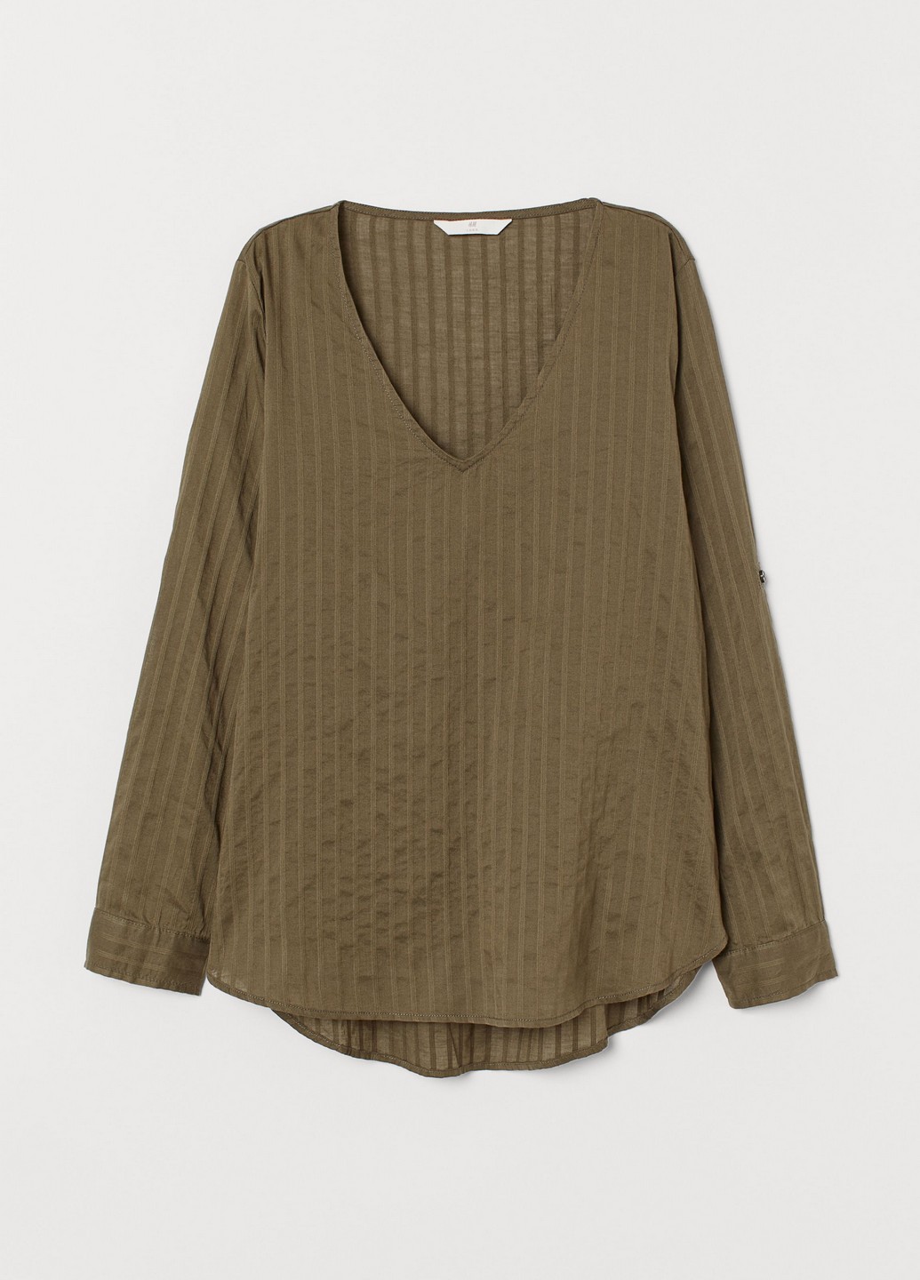 

Блуза H&M  Хаки 0751591_хаки_01, Блуза H&M 32 Хаки 0751591_хаки_01