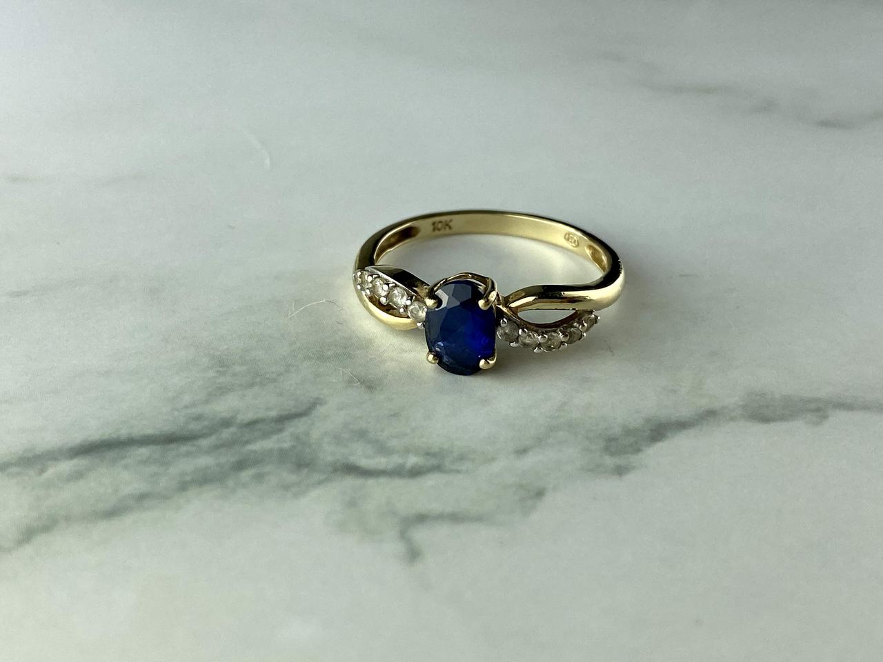 

Кольцо Из Желтого Золота С Сапфирами Sky Jewelry 80575 17 Размер