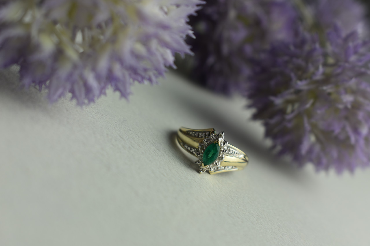 

Золотое Кольцо Демантоидом И Бриллиантами Sky Jewelry 333555 17 Размер