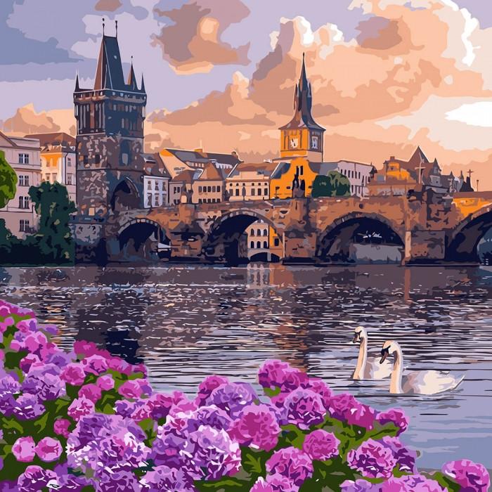 

Картина по номерам. "Чарующий город" 40*40см KHO3580