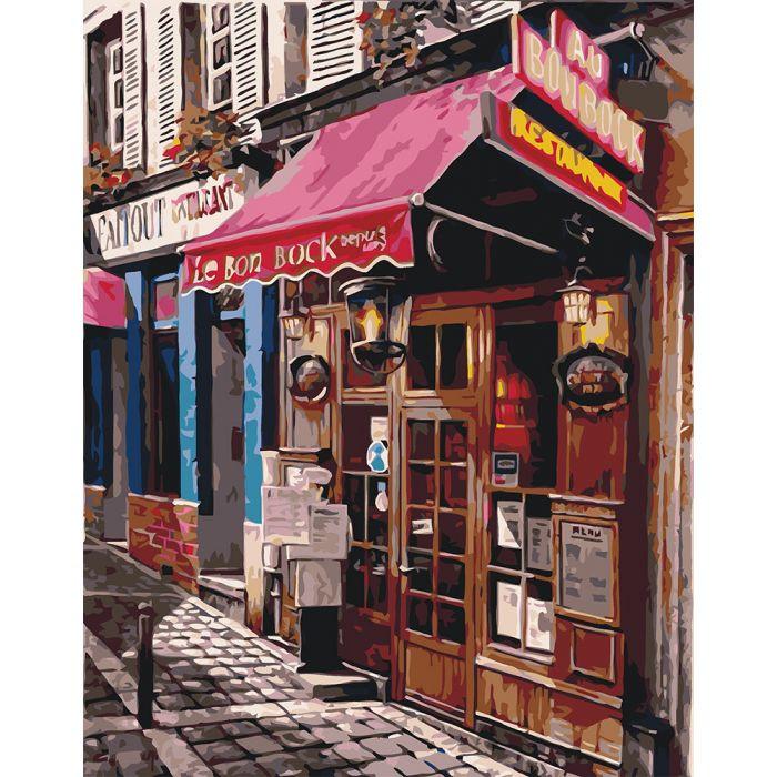 

Картина по номерам. Городской пейзаж "Любимый магазинчик" KHO2195, 40х50 см