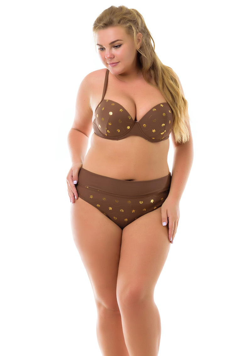 

Купальник Plus Size Katrin 218N-brown 48`F коричневый
