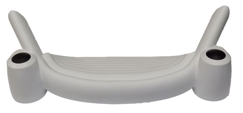 

Блок переднего колеса коляски (копыто) (крепление к раме 22*42мм) белый(29786)