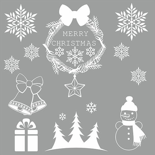 

Дизайнерская новогодняя наклейка Vivay "Merry Christmas" 50x50 см (9570)