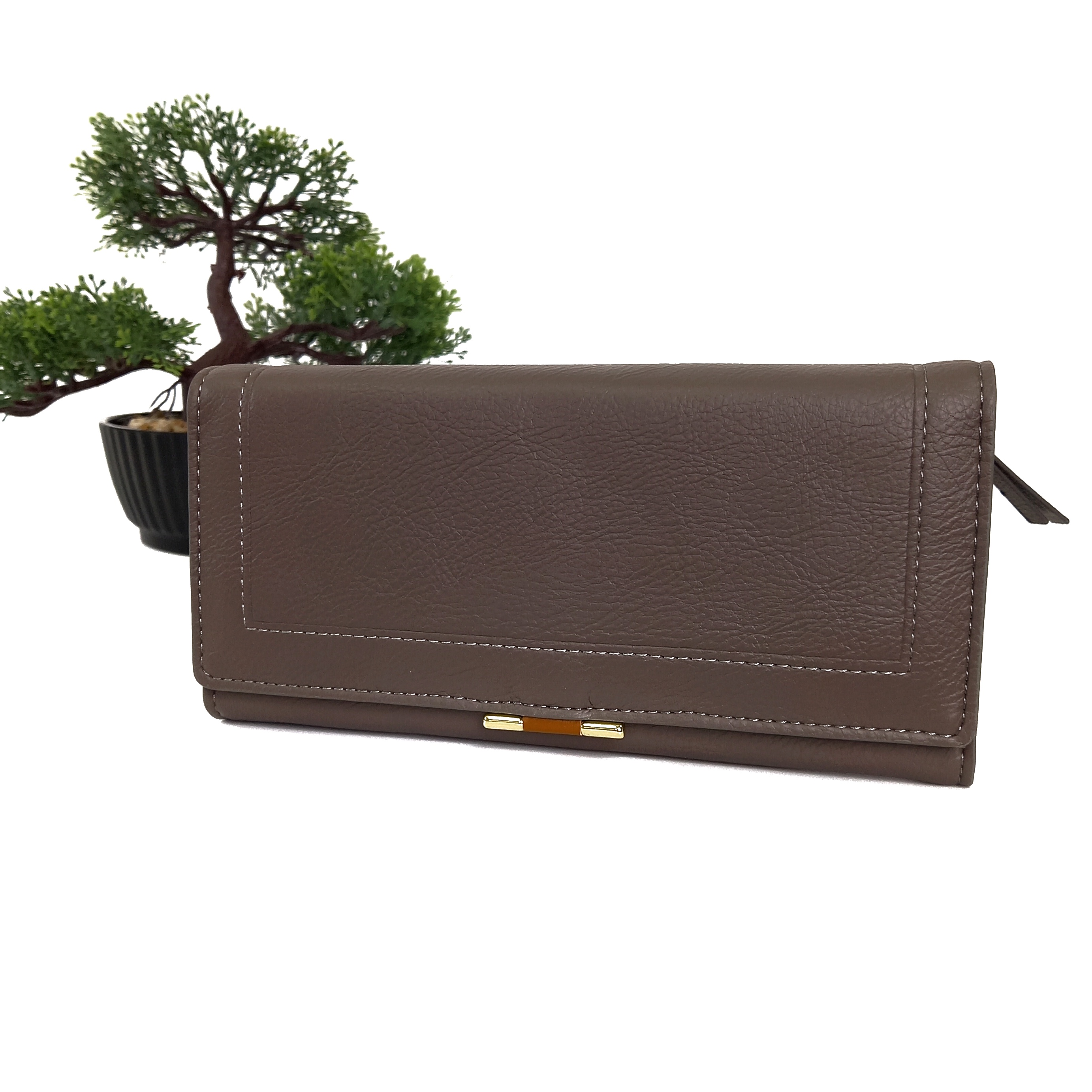 

Женский кошелек-портмоне Saralyn серый S-7700A gray