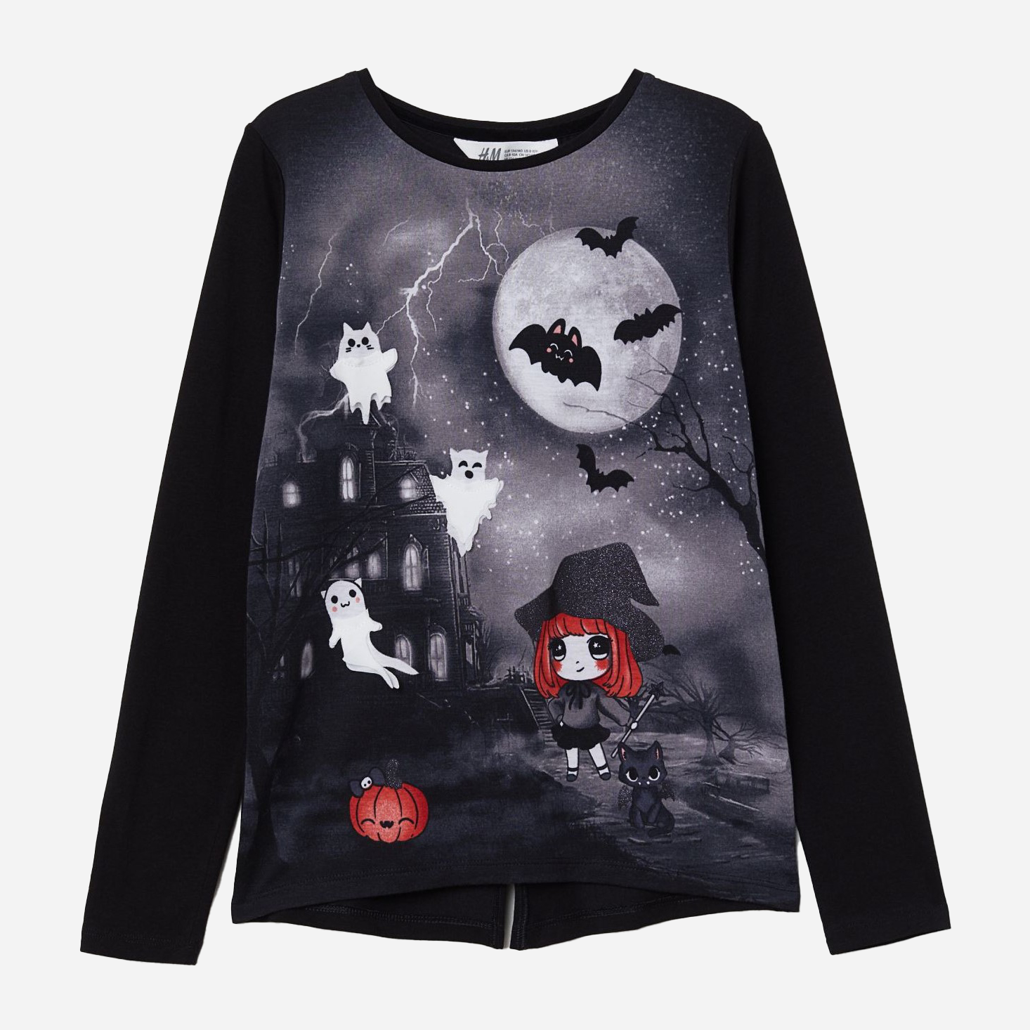 

Лонгслив H&M 512-6520508 134-140 см Черный