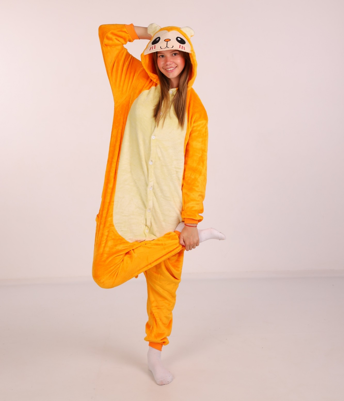 

Пижама Кигуруми Kigurumi Обезьянка Для Детей И Подростков Оранжевый 165-175 см. (1057/1)
