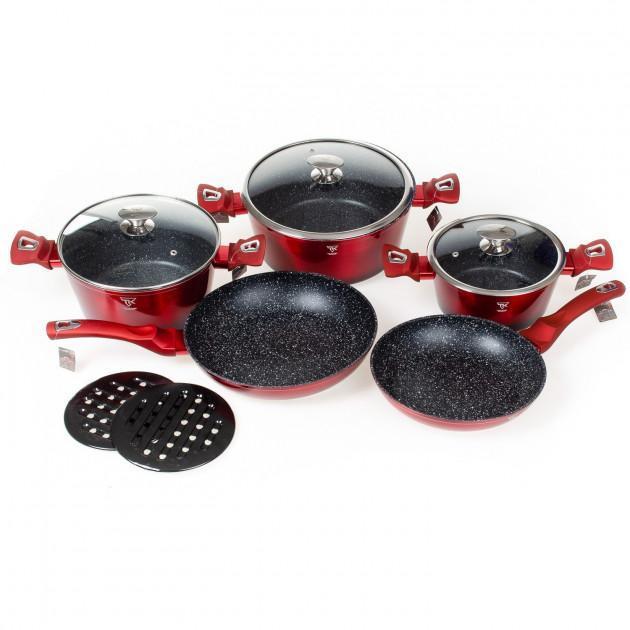 

Набор кухонной посуды из алюминия с мраморным покрытием Top Kitchen TK00011 10 предметов Np