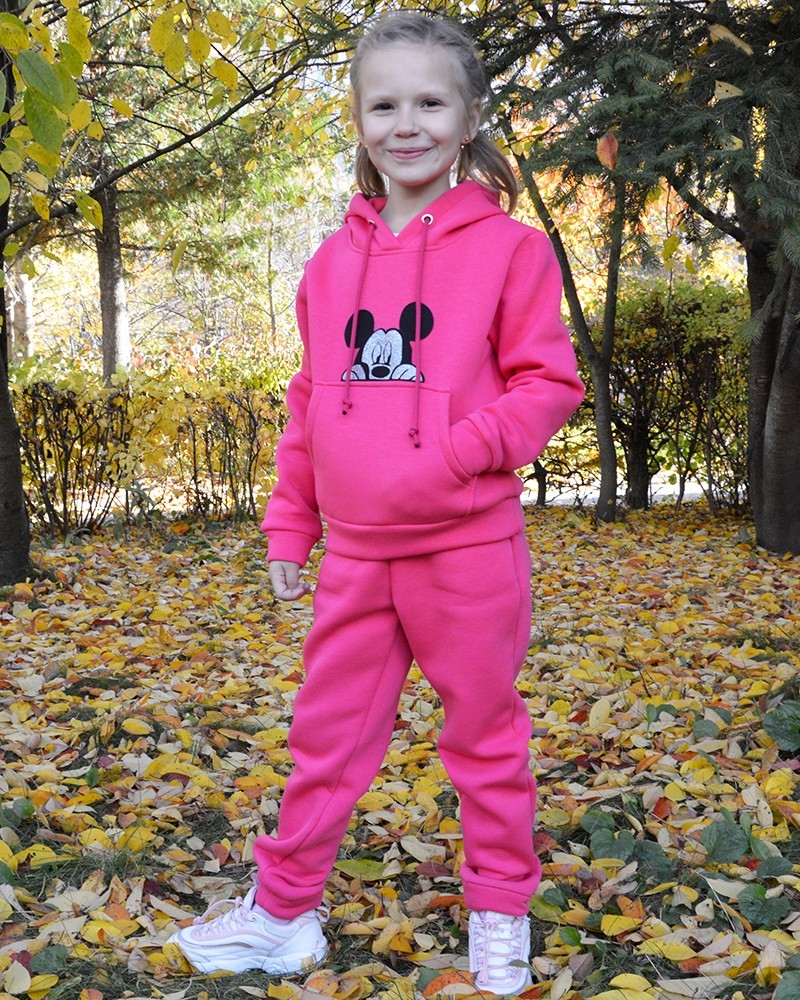 

Костюм спортивный Ольвия Crimson Mickey 116 см малиновый ROZDS010