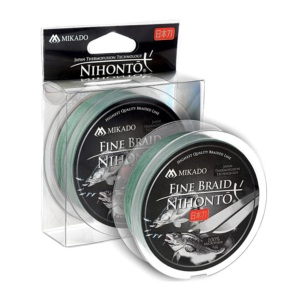 

Шнур Mikado Nihonto Fine Braid 150m 0.30mm 29.6kg green (Z19G-030)