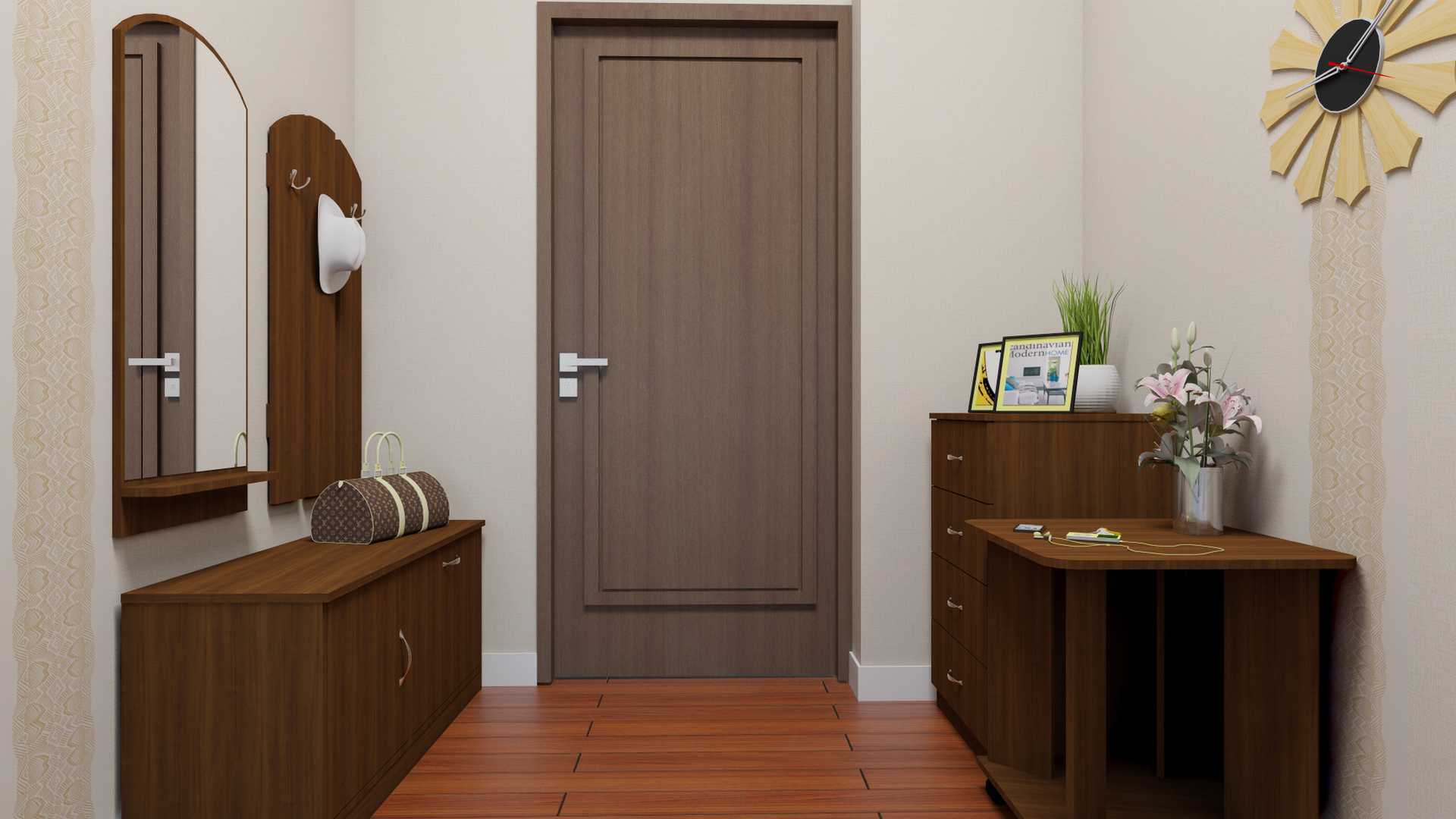 

Прихожая Компанит комплект Ольга орех экко