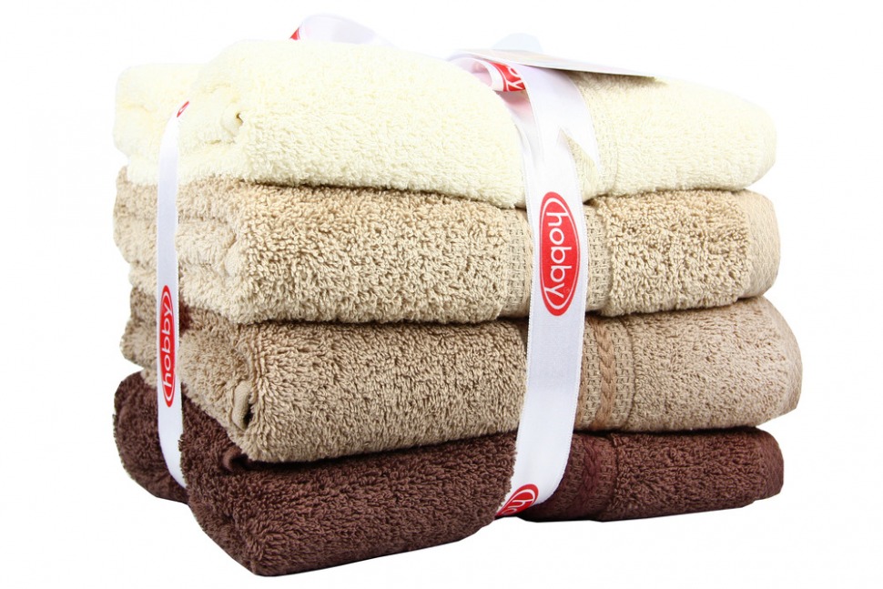 

Набор полотенец коричневый Hobby Rainbow Kahve 50*90 (4 шт) 8698499303737