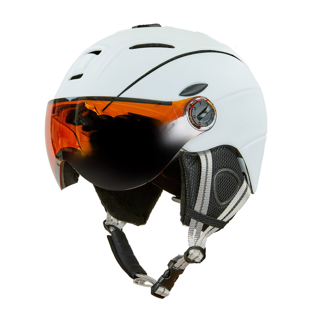 

Шлем горнолыжный с визором MOON SP-Sport MS-6296 размер M (55-58) белый